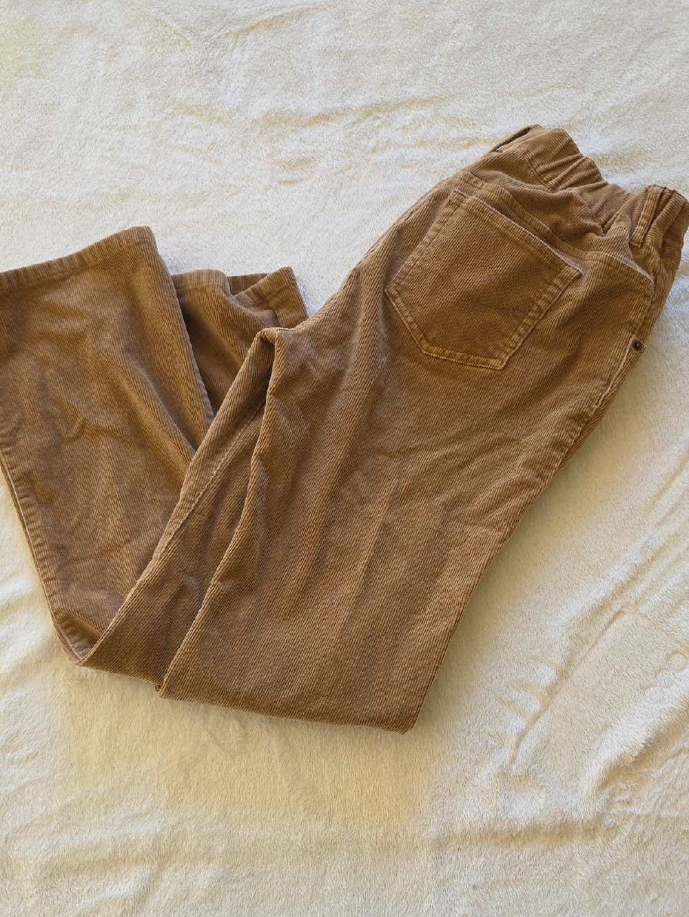 Motherhood Brown Corduroy Wide-Leg Maternity Jeans